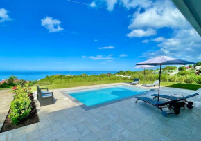 Magnifique villa 6 à 8 pers avec piscine - vue mer